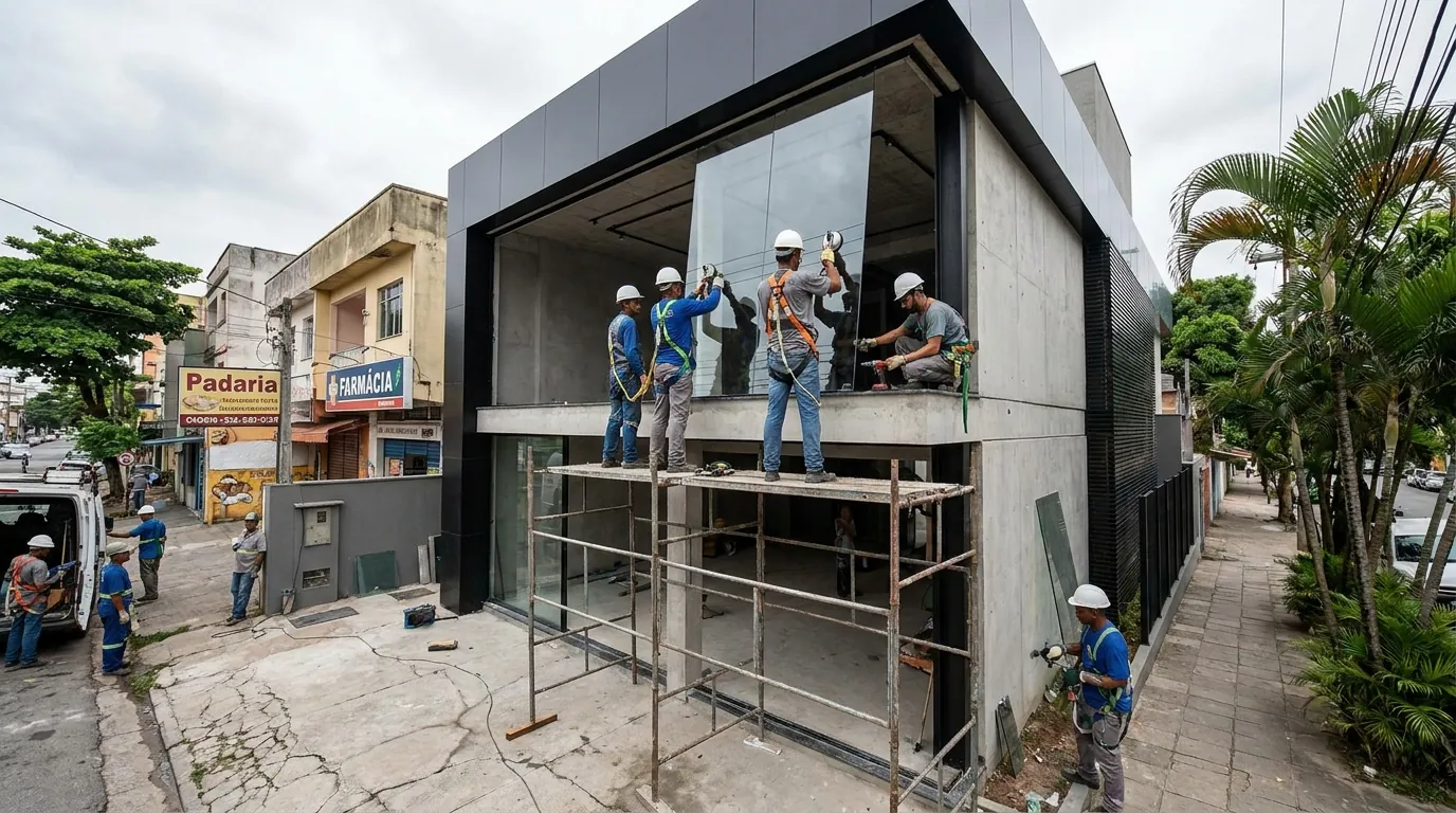 Fachadas para Lojas e Empresas em Santo André‑SP