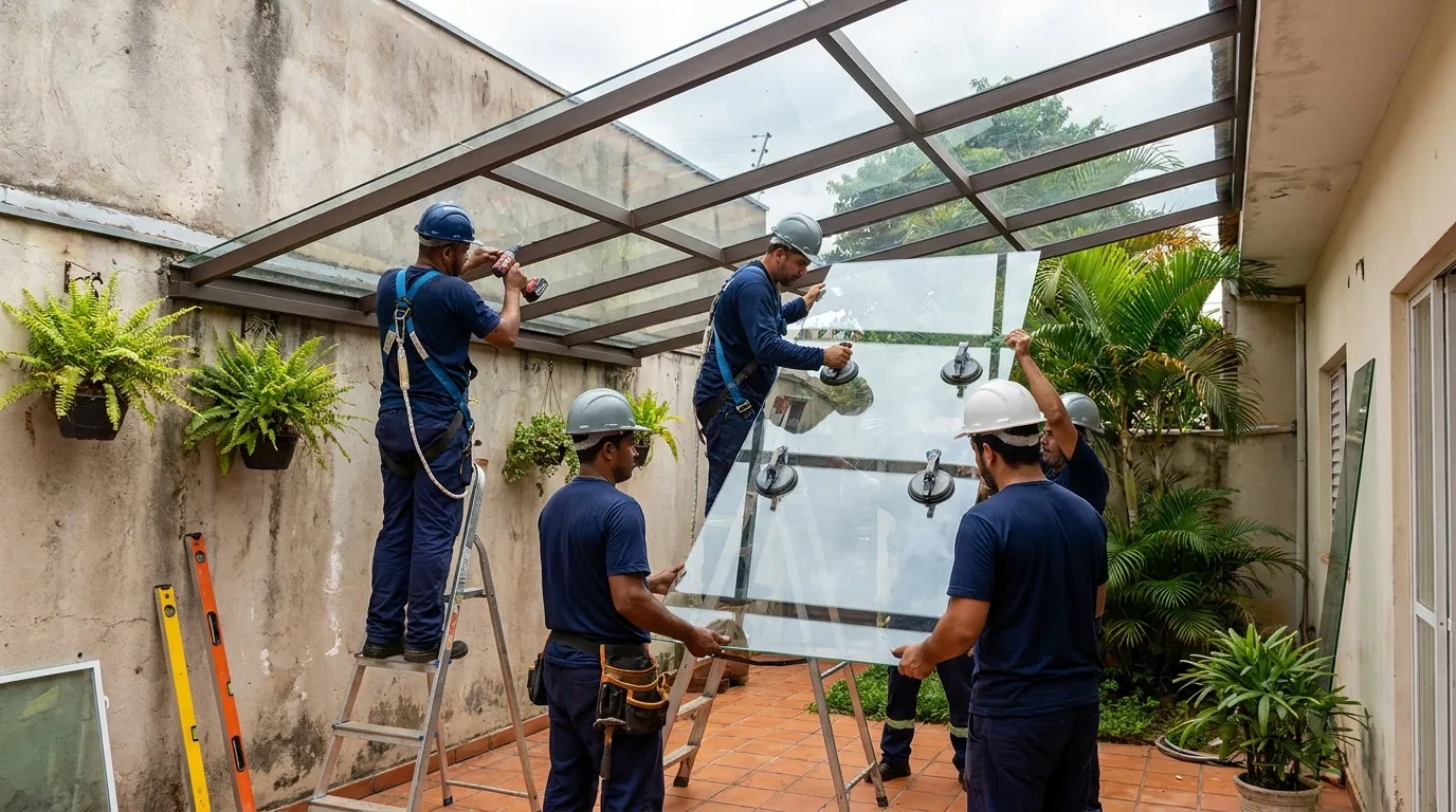 Fechamento de Churrasqueira em Santo André‑SP
