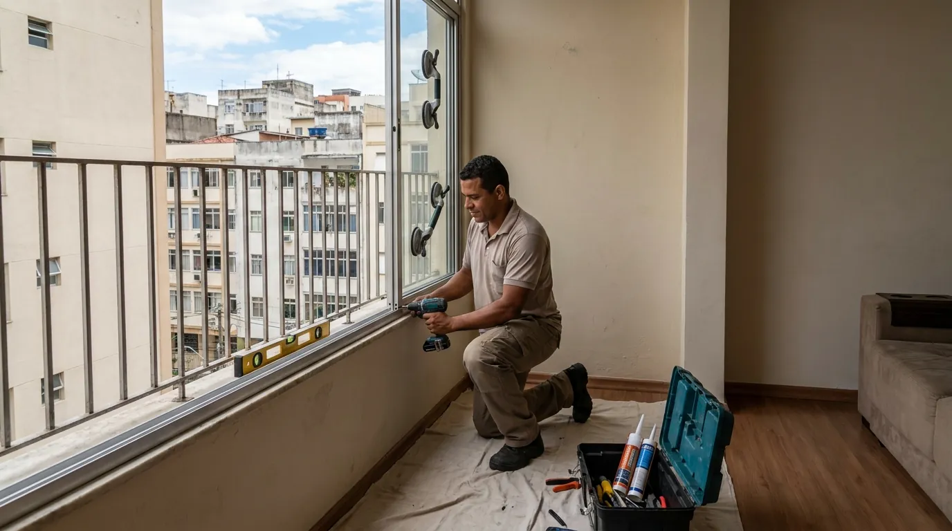 Troca de Painéis de Vidro em Santo André‑SP